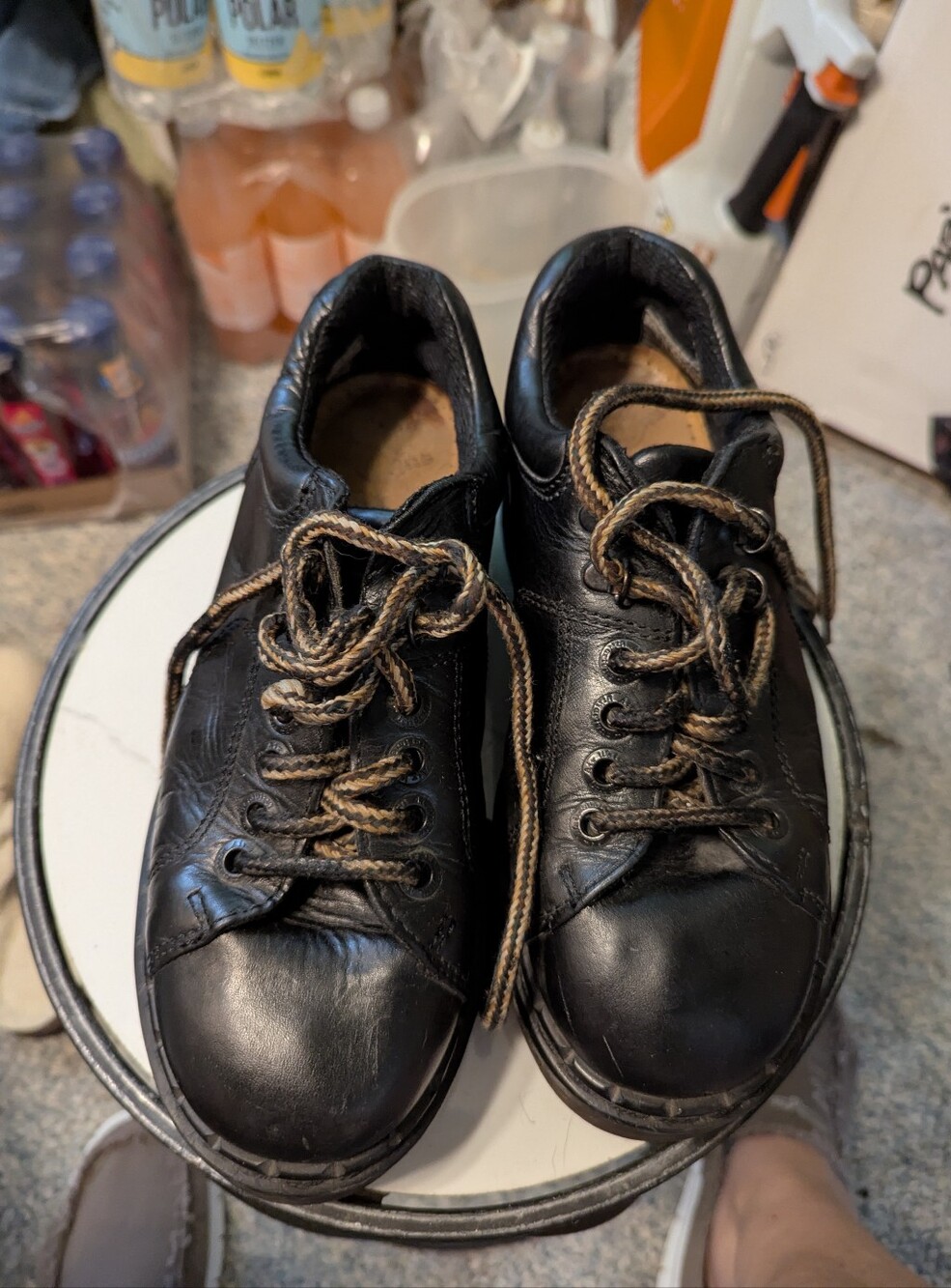 England Vtg Doc Martens Low Top Black Air Wair 8312 Uk Size 5Mens 6/Women's 7.5